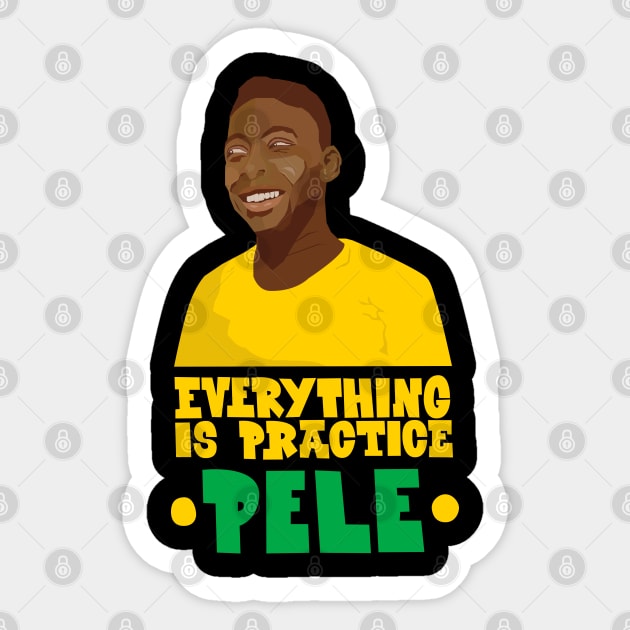 Pele - Famous footballers - R.I.P Pele Sticker by Boogosh